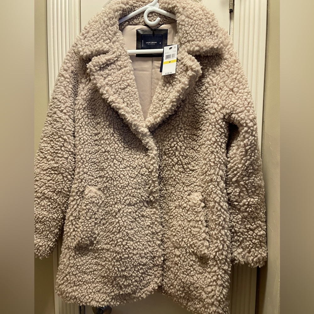NWT LUCKY BRAND TEDDY BEAR COAT